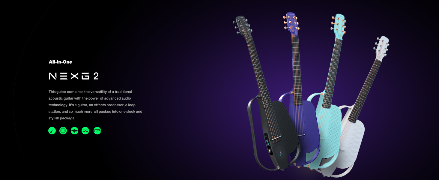 Amazon.com: Enya NEXG 2 Basic Acoustic-Electric Guitar Carbon