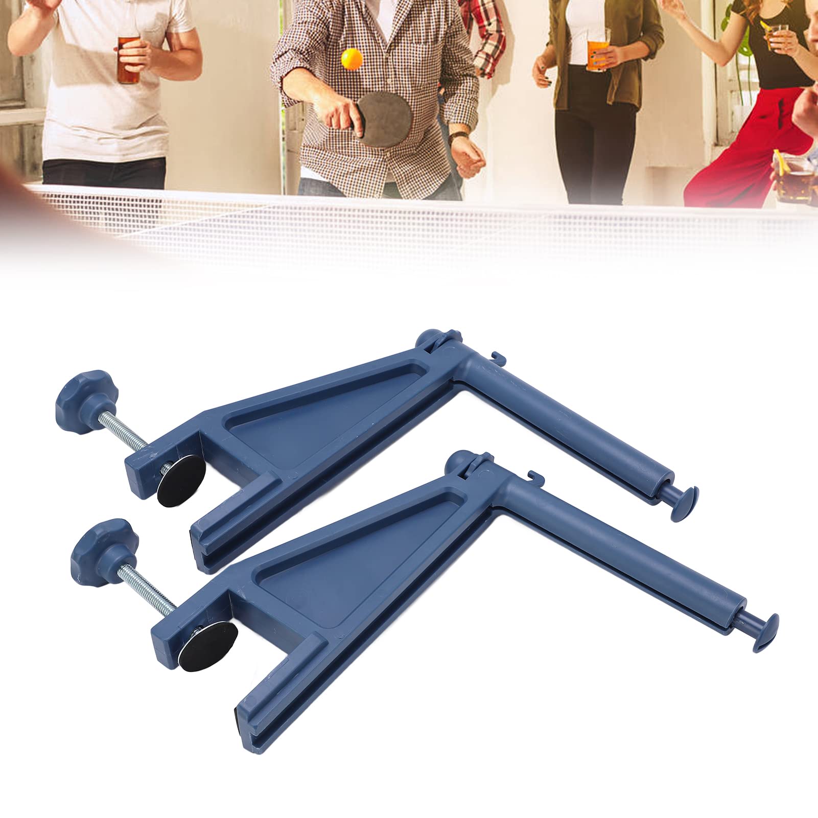 Juego de Red de Tenis de Mesa portátil Profesional, Poste de Abrazadera Ajustable con fijación de Tornillo, Red de Nailon Duradera para Entrenamiento en Interiores y Exteriores,