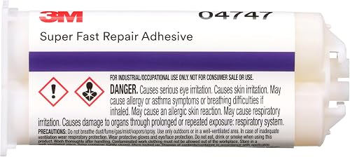 Super-Fast Repair Adhesive, 04747, 1.6 fl oz Cartridge, Tranlucent Color | Two-Component; Semi-Rigid; Urethane Adhesive