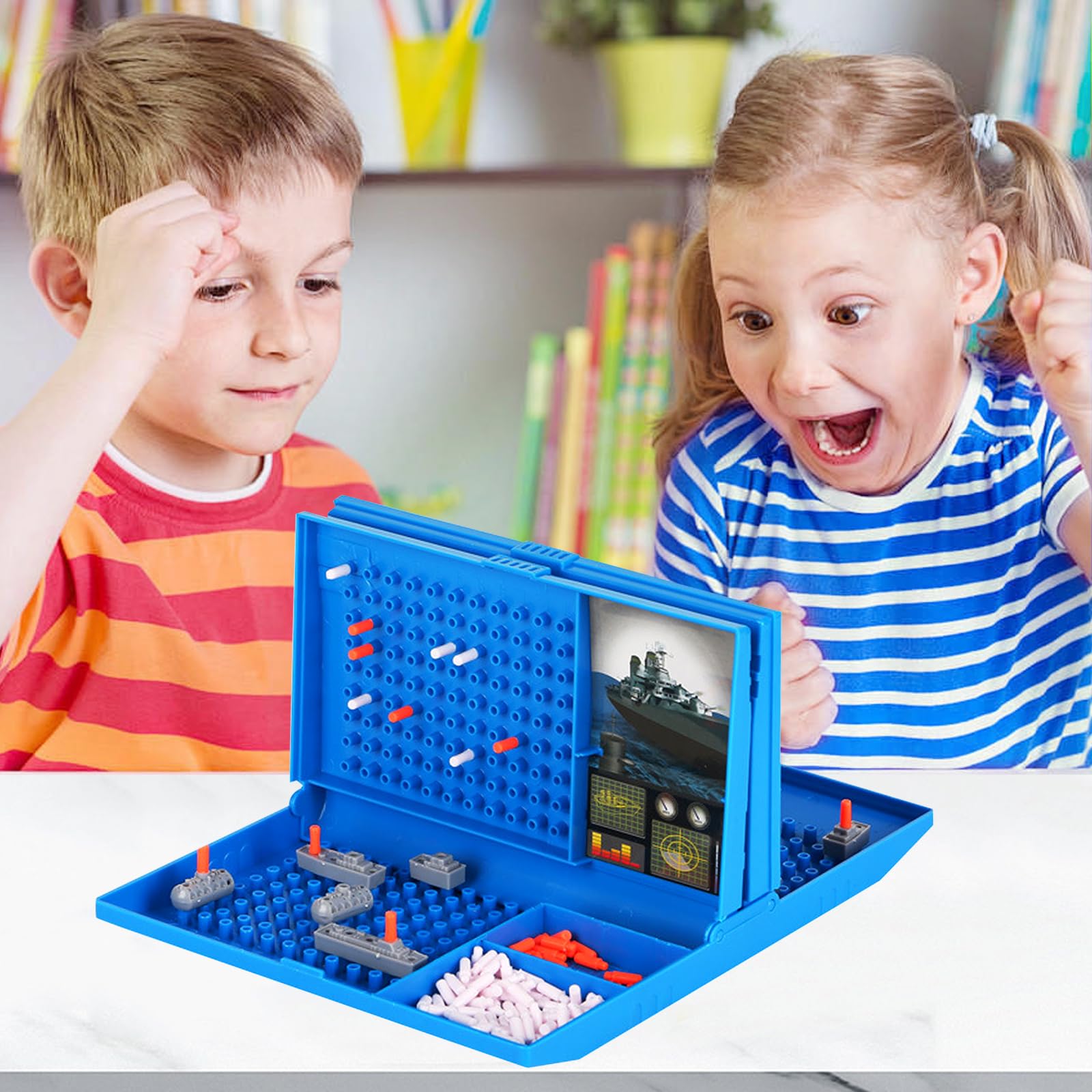 Yooyan Sea Battle Ship Board Game, Battleship Classic, Sink the Ships Board Game, 2 Player Strategy Board Game - Image 3
