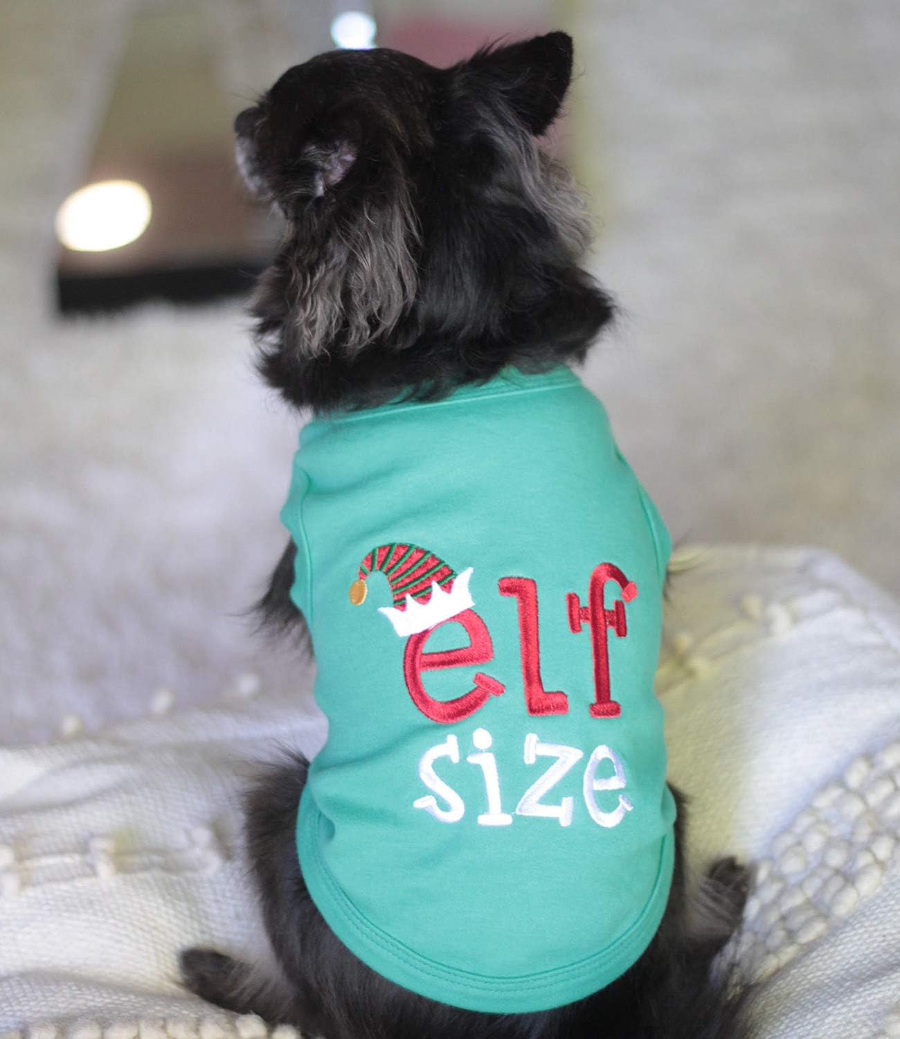 Parisian Pet Funny Christmas Holiday Dog Cat Pet Shirts Tee Tanks, Naughty or Nice, Santa Outfit, Elf Size, Santa's Helper - Image 5