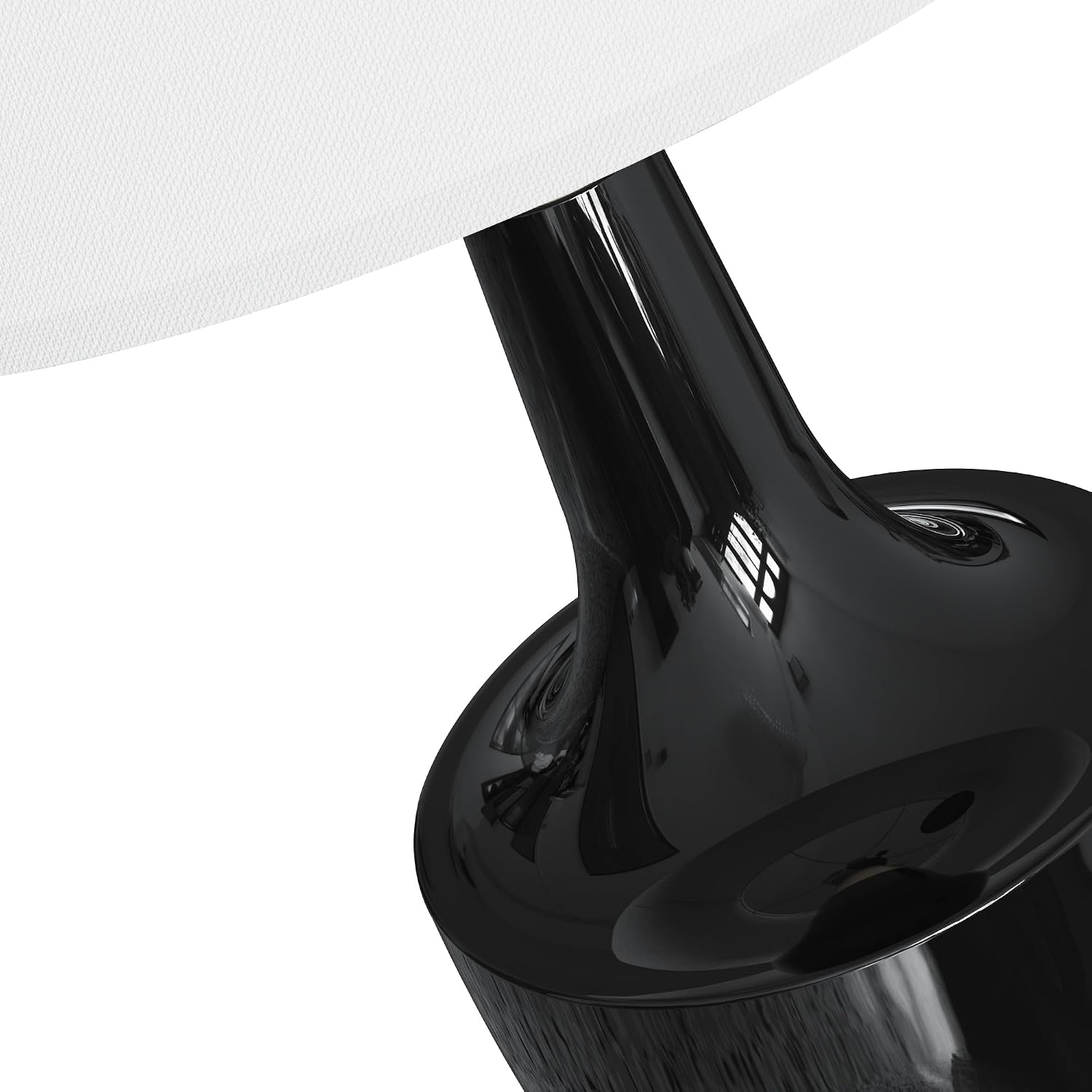 Maxax 26" Farmhouse Black Ceramic Table Lamp, USB Bedside Lamp with Wood Base Decor for Living Room Bedroom Nightstand Lamp End Table Lamp