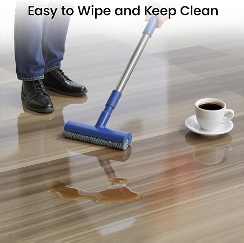 Miniatura 6 de Delamu Tapete para silla para suelo de madera dura, tapete de escritorio de oficina para sillas rodantes, tapete de escritorio para juegos de