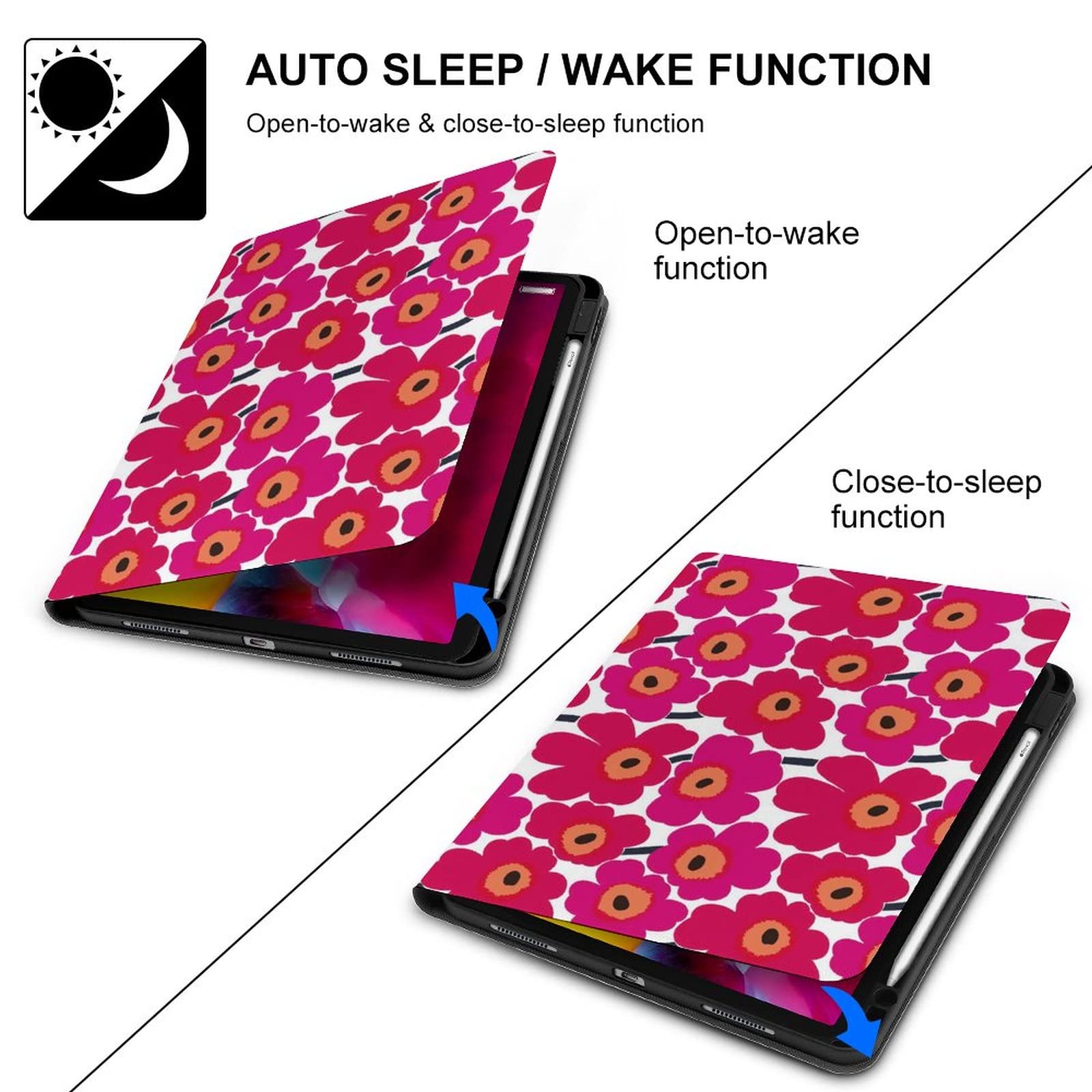 Amazon.co.jp: マリメッコ 花柄 iPad 9/8/7 ケース iPad 10.2インチ用