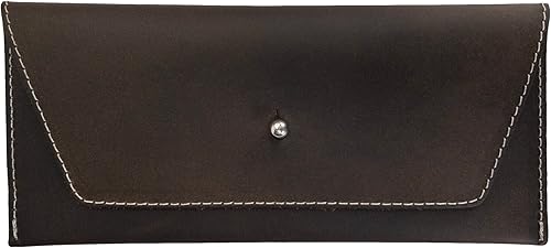 Hide & Drink, Bolsa larga de utilidad hecha a mano de cuero de grano completo, elegante cartera para llevar y almacenar efectivo, monedas, tarjetas,