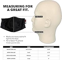 Vista 6 de Gator Cases - Máscara facial de doble capa con solapa magnética de algodón, ideal para tocar instrumentos de viento, beber, ir a eventos y viajes