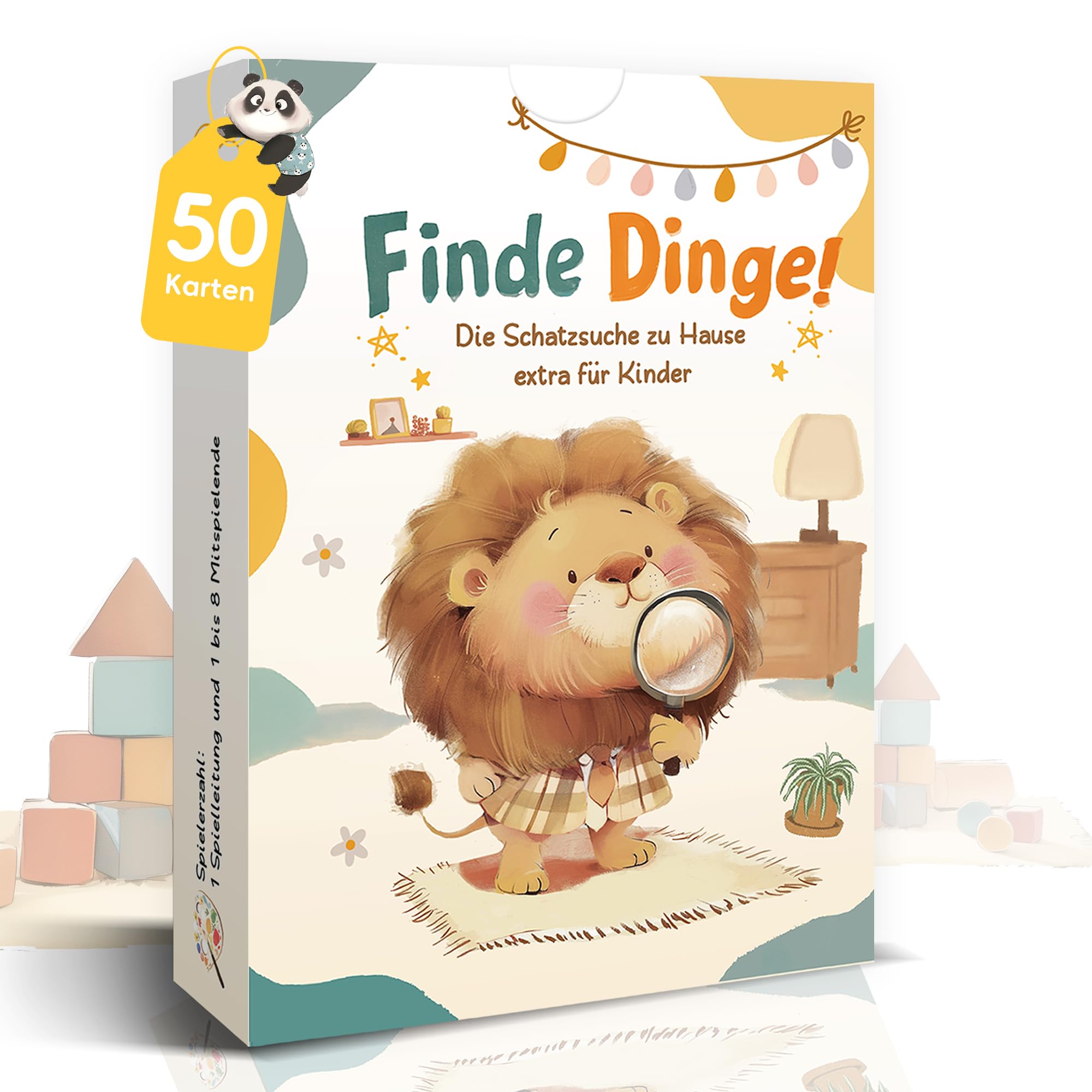 50 Entdeckerkarten für Kinder, Indoor-Suchspiel für Zuhause und unterwegs, Lernspiel & Beschäftigung bei schlechtem Wetter, Geschenk für Mädchen und Jungen
