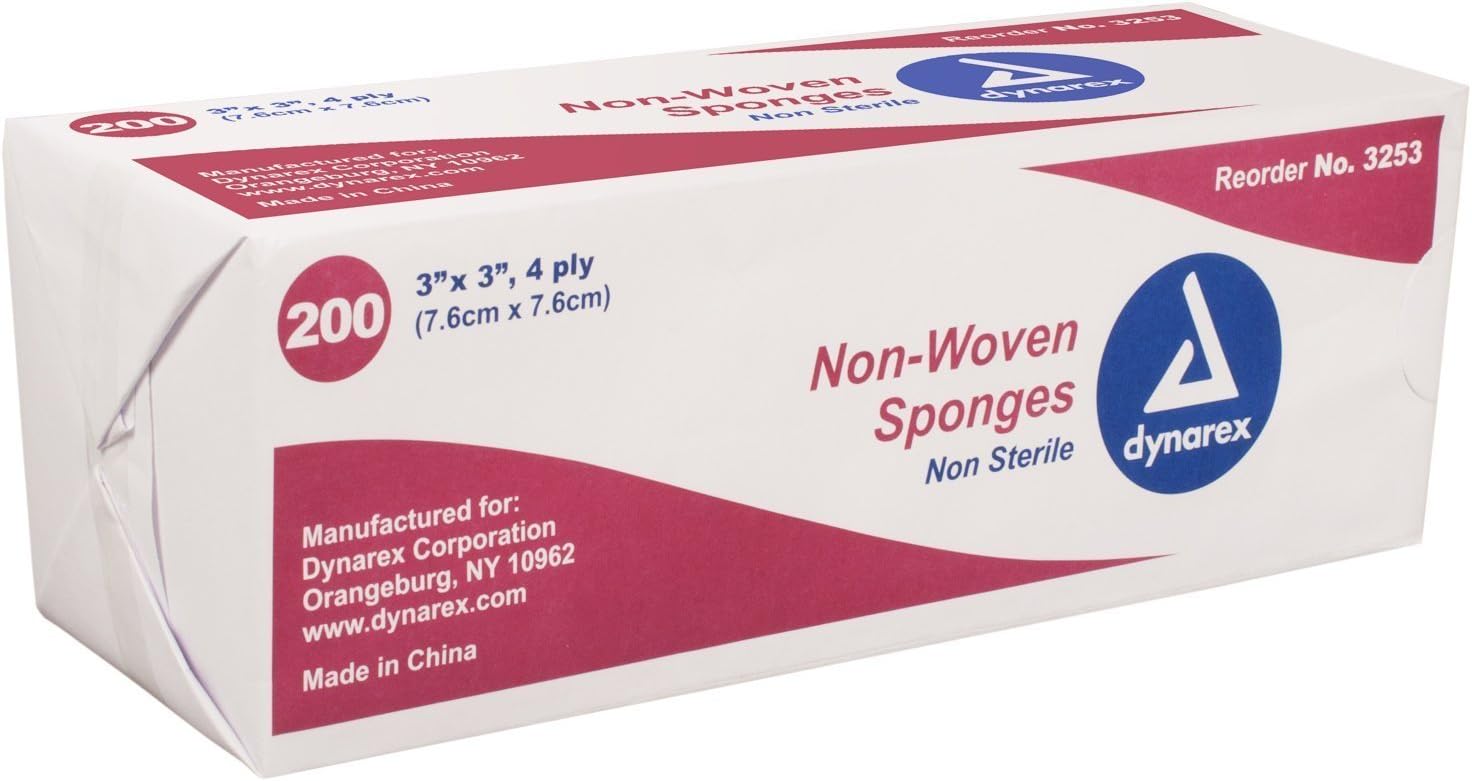 Amazon.com: Ever Ready First Aid Non-Woven Sponges, Wound Care, Skin ...