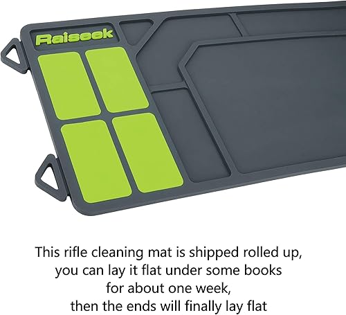 Miniatura 9 de Raiseek Kit de limpieza de pistola para rifle y escopeta, kit de limpieza universal con alfombrilla de limpieza para rifle de 36 x 10 pulgadas