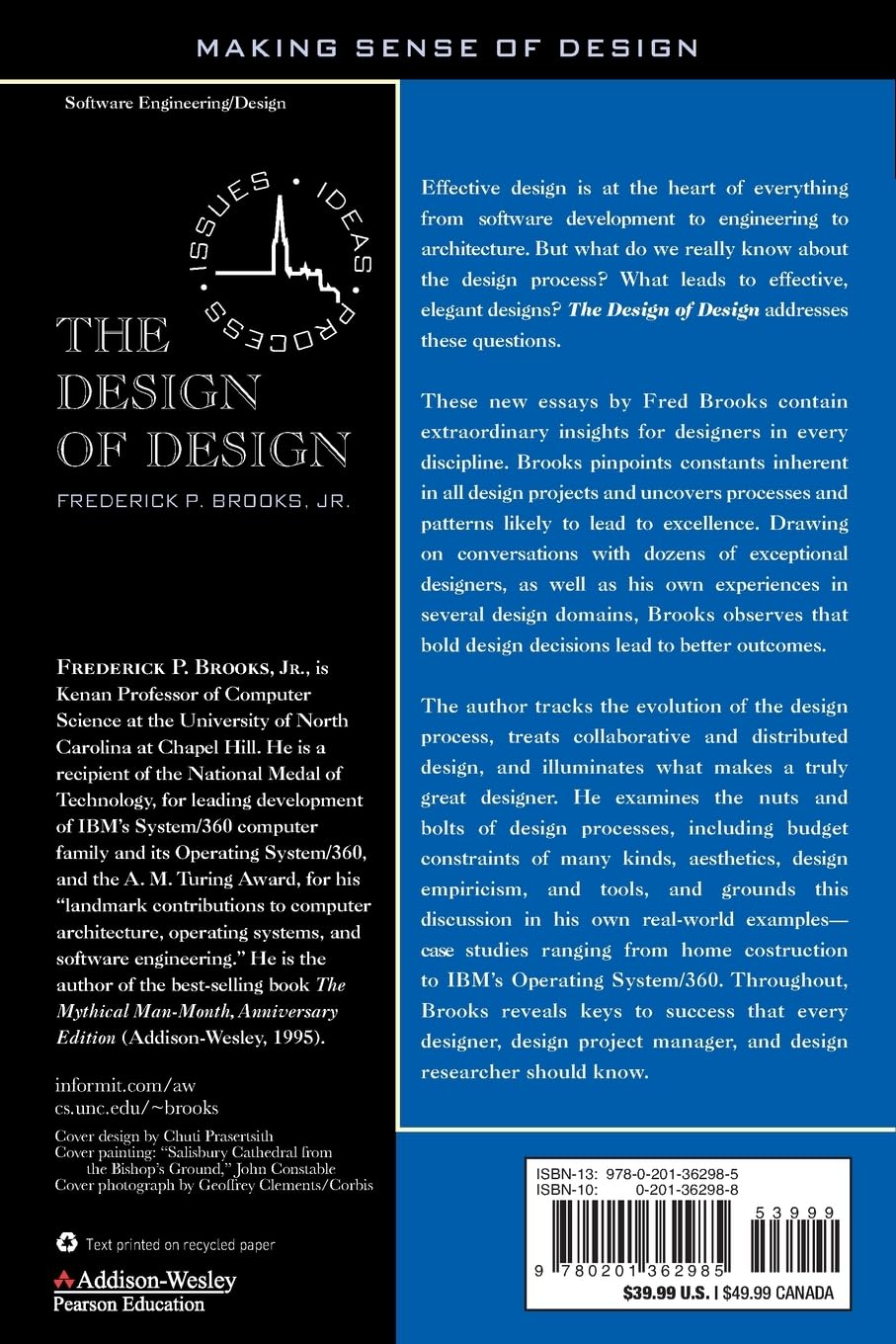 The Design of Design: Essays from a Computer Scientist