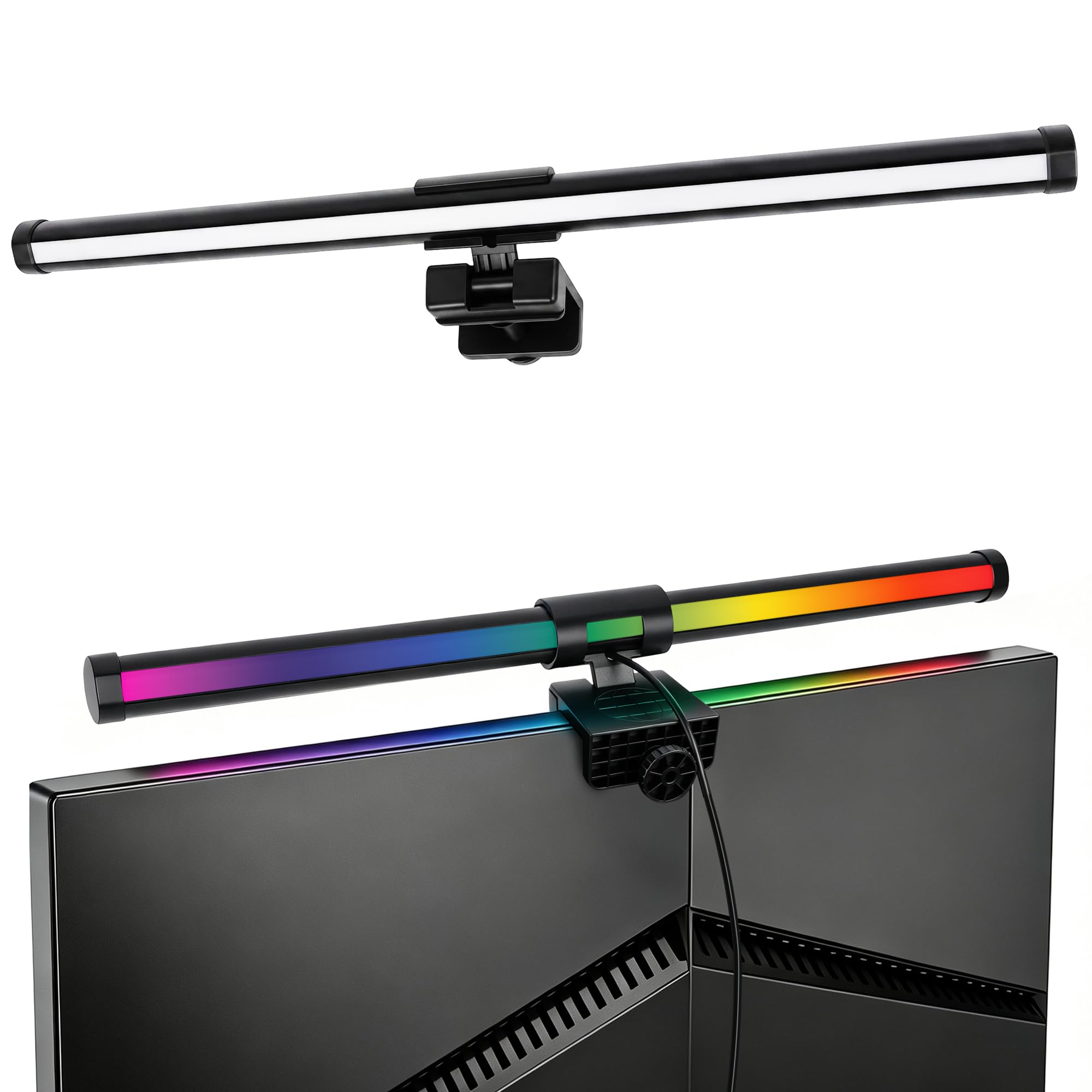 Poeruse Monitor Light Bar RGB, 44cm LED Screen Light Bar, Screen Monitor Lamp, No Glare Eye-Care Lamp, USB Powered (44CM) โ image 1