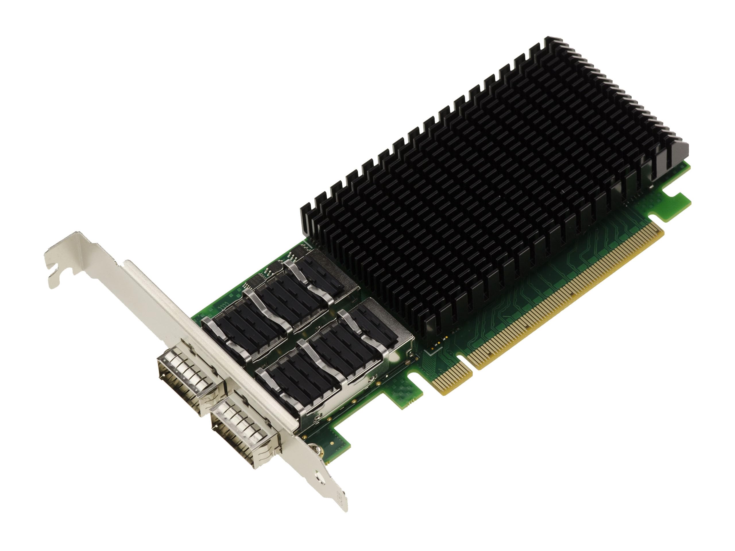 KALEA-INFORMATIQUE Doppia scheda controller di rete PCIe a 2 porte 100G QSFP28 per server o PC. Chipset Mellanox ConnectX 4. Supporto 100GbE 56GbE 50GbE 40GbE 25GbE 10GbE 1GbE.