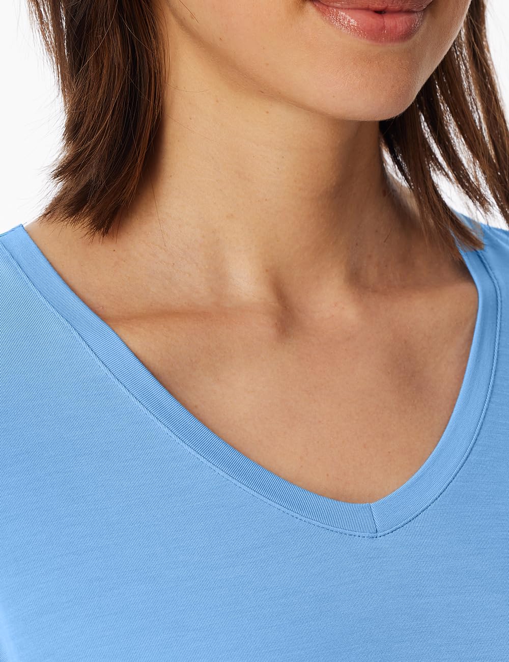 Schiesser Damen Schlafshirt Kurz - Mix + Relax Camiseta de Pijama Mujer
