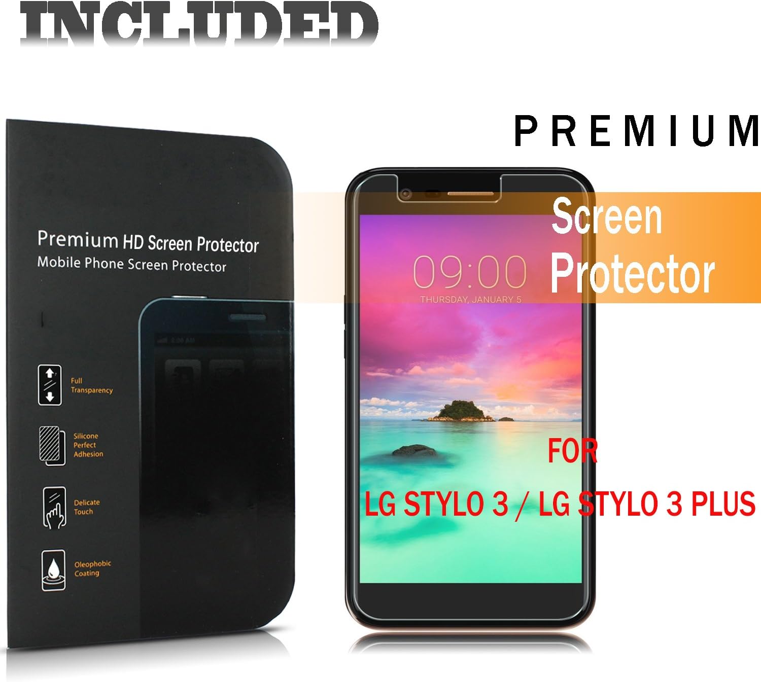 STARSHOP LG Stylo 3 Case, LG Stylo 3 Plus Case, [Shock Absorption] Dual Layers Impact Advanced Protective Cover with [Premium HD Screen Protector Included] for LG Stylo 3[Rose Gold]