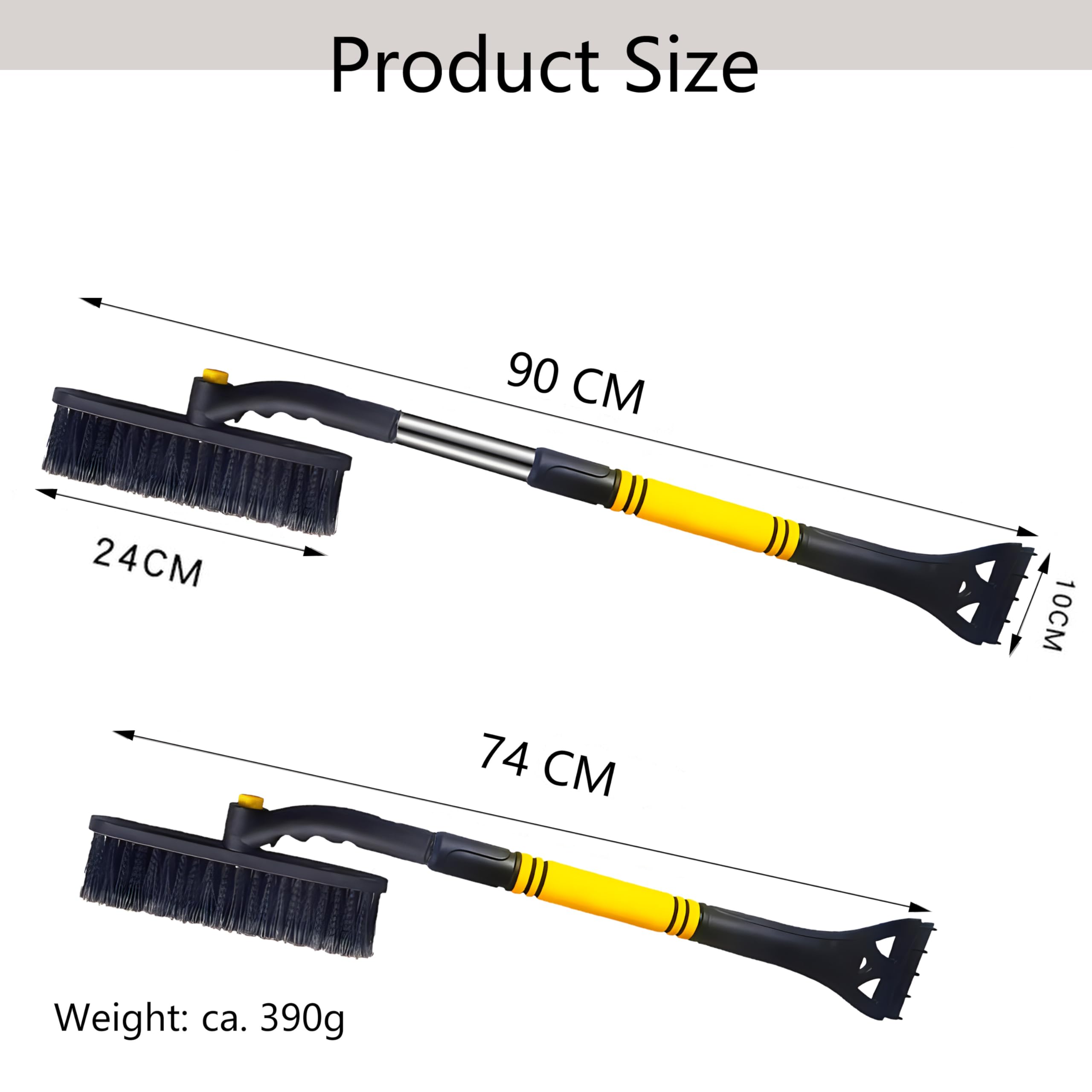 Auto Et Moto APA 89046 Gratte-givre Avec Brosse à Neige Produits Pour L'hiver Ac