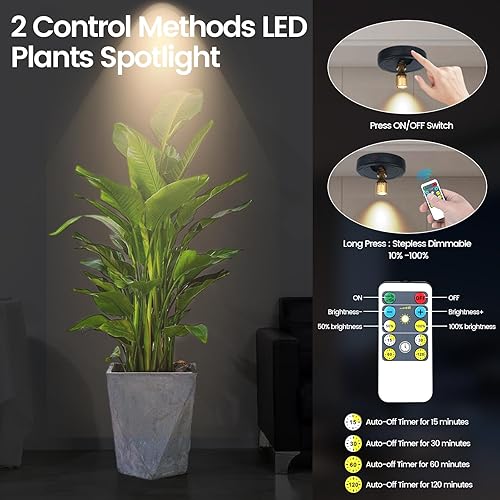 Miniatura 10 de Foco LED inalámbrico, luces de imagen a pilas, iluminación ascendente para interiores, luces de disco con 2 controles remotos, luces regulables,
