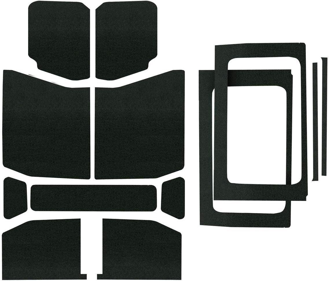 Design Engineering Boom Mat Black Complete Sound Deadening Kit Compatible with 4-Door Jeep Wrangler JL (2018-up)