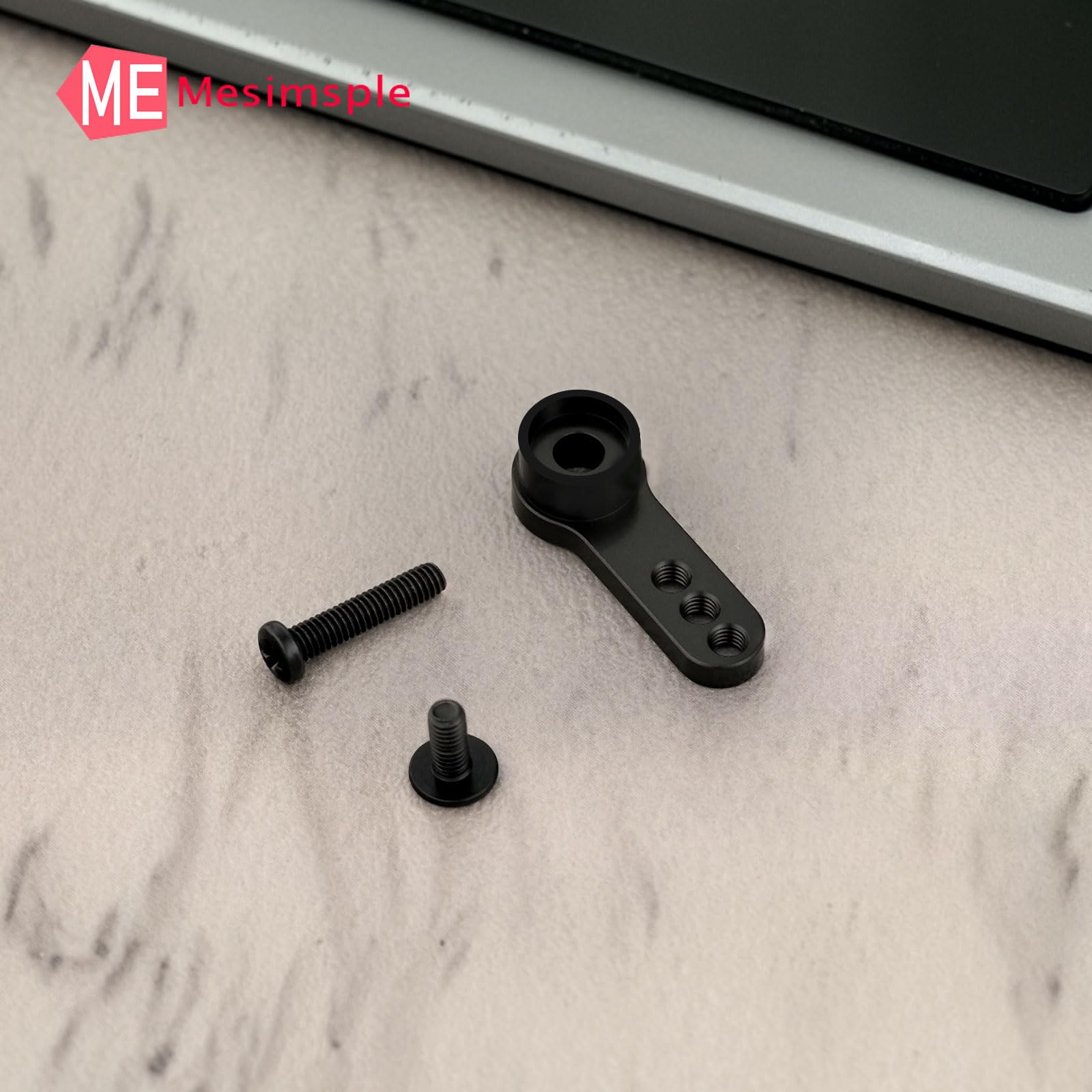 Mesimsple Aluminum 25T Steering Servo Arm Horn for Hyper go 1/16 H16BM H16DR H16PL 16207 16208 16209 16210 H16 RC Car Series Upgrades Part Black