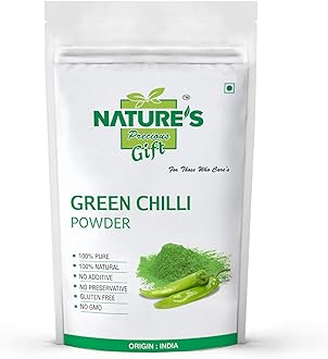 NATURE'S Precious Gift - GREEN CHILLI POWDER - 100 Gram
