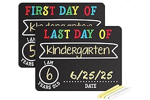 New and Improved Pearhead First & Last Day of School Chalkboard Signs