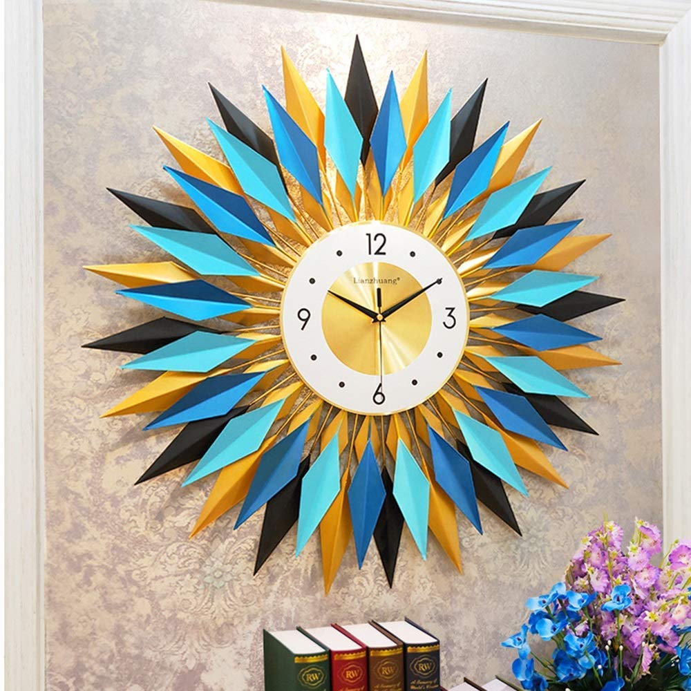 Horloge muette au style art moderne avec éclairage atmosphérique intégré