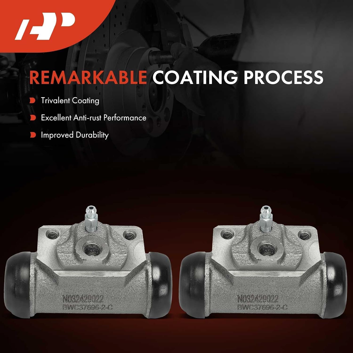 A-Premium Rear Drum Brake Wheel Cylinder Compatible with Dodge Models - Dakota 1987-1988 (Fits RWD & 10" Brakes, or 4WD), 1989-1999 Dakota(Fits 10" Brakes) - Bore: 13/16 Inch