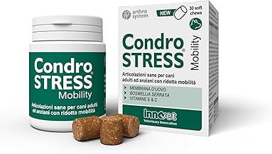 Innovet, Chondrostress Mobility Dog Joints Supports Mobility for Adult and Elderly Dogs with Vitamin E and C, 30 Easy Chews Soft Chews