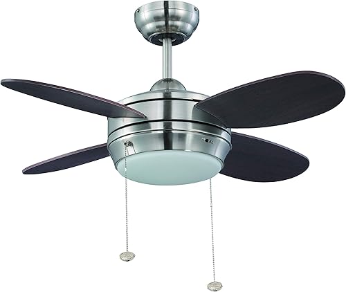 Miniatura 5 de Litex El acabado incluye LED MLV36MWW4L Maksim Collection Ventilador de techo de 36 pulgadas con cinco aspas blancas mate y kit de luz individual