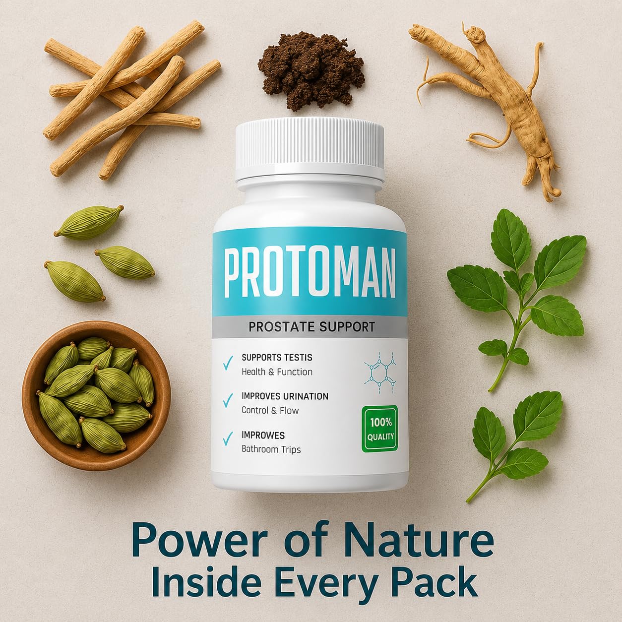 PROTOMAN Capsule for Prostate Health | Herbal Prostate Care for Men | Supports Urine Flow, Bladder Wellness & Hormonal Balance | Protoman Medicine for Men Age 40+ | Ayurvedic Prostate Support Supplement. — Amazon image 3
