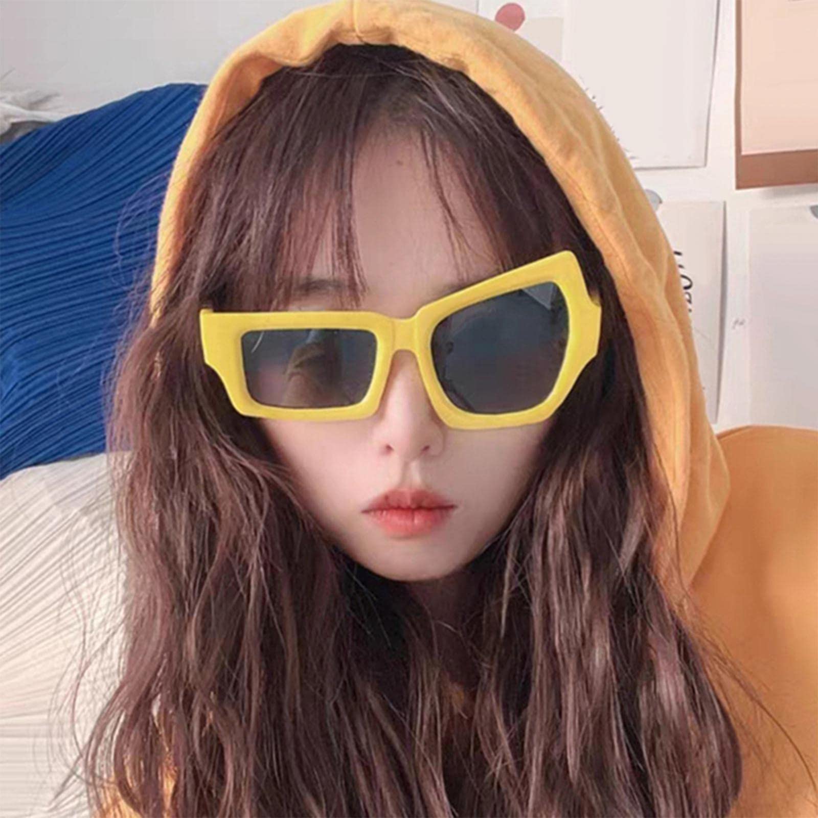 kowaku Sunglasses for, Quirky Eyewear for Parties, Yellow