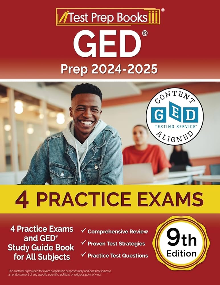 GED Prep 2024-2025: 4 Practice Exams and GED Study Guide Book for All Subjects [9th Edition]: Morrison, Lydia: 9781637752364: Amazon.com: Books for Free Ged Practice Test And Answers Printable