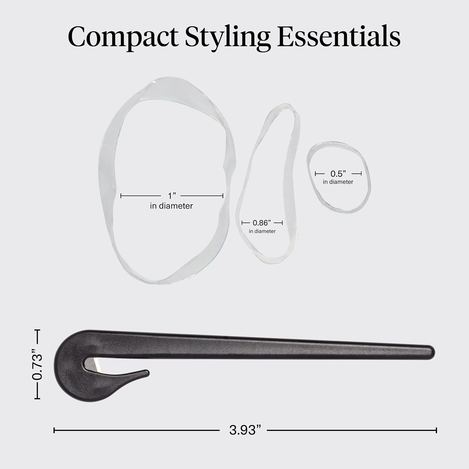 Kitsch Clear Hair Rubber Bands & Black Hair Tie Cutter Tool Set - 200 pcs image 5