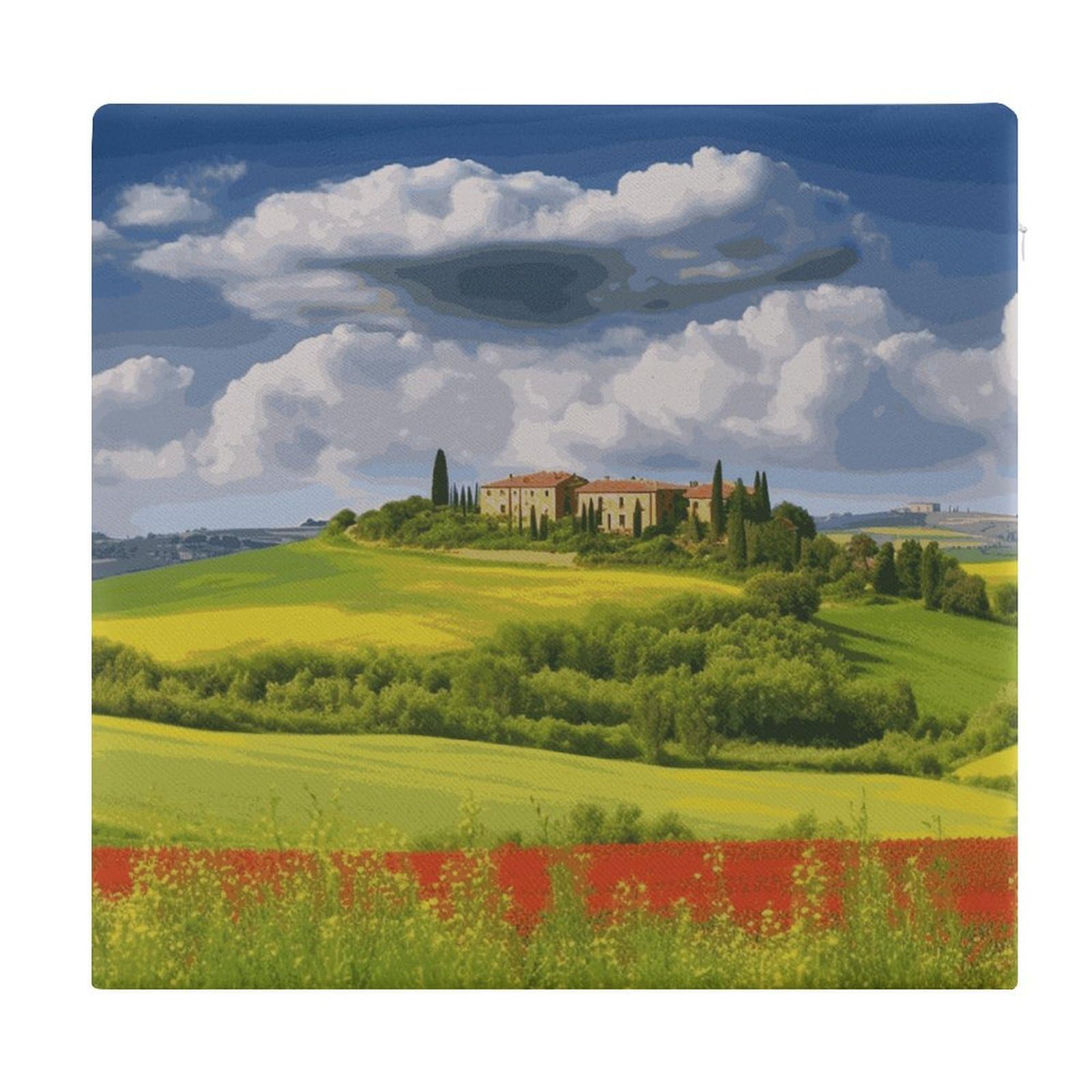 LDGSUPH Tuscany Spring Seat Cushions for Office Chair Cushion Square Pillows Seating Soft Floor Cushions Cozy Couch Cushion Support Memory Foam Chair Pads for Home Travel Car