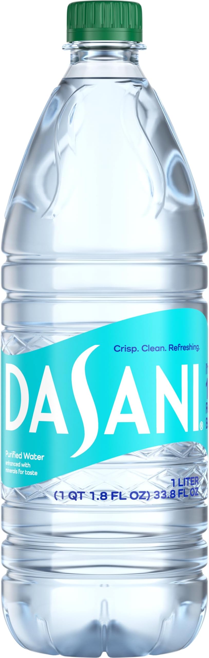 DASANI Purified Water Bottle Enhanced with Minerals, 33.8 Fl Oz