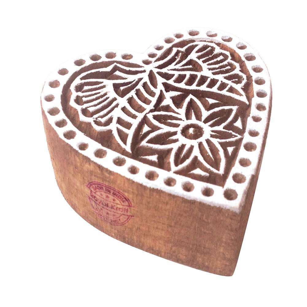 Royal Kraft Wooden Stamps DIY Fabric, Textile, Clay, Pottery, Paper, Henna Printing Blocks THFtag002 โ image 1