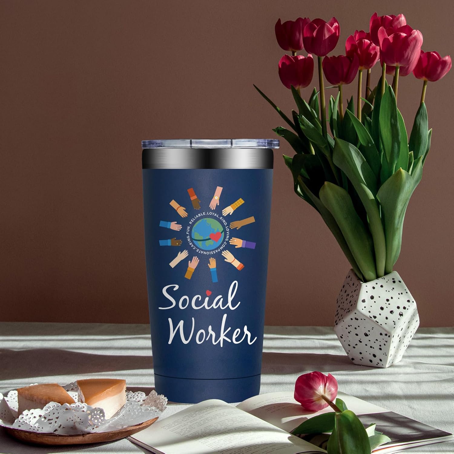 Social Worker Gifts for Men - Social Workers Appreciation Gifts - Social-Work Month, Graduation, Christmas Gift - 20oz Tumbler - Image 9