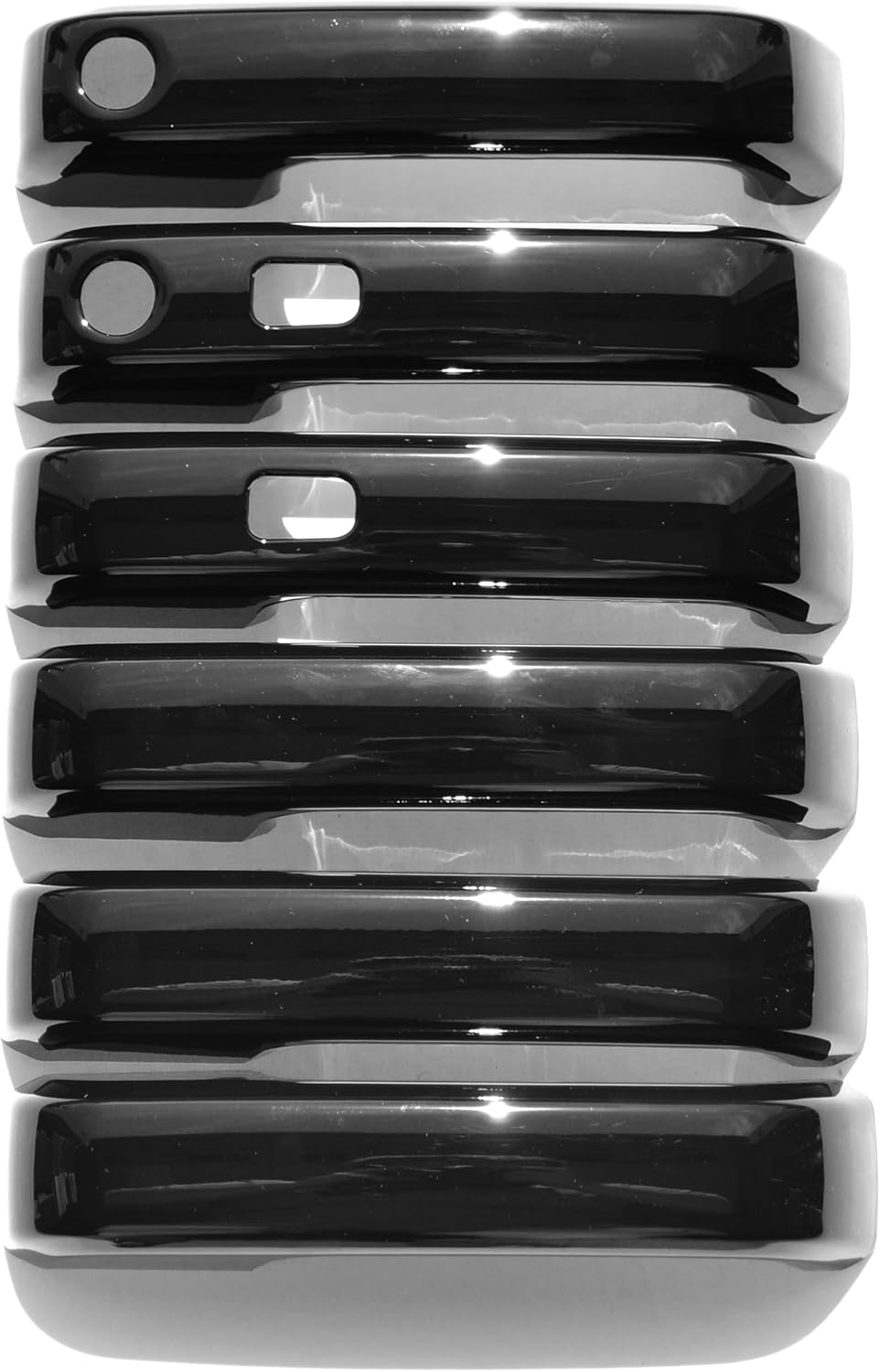 Trim Illusion Snap On Gloss Black Car Door Handle Cover Compatible with Ford F-150, F-250 Super Duty, F-350 Super Duty 2015-2022, DH6245BLK