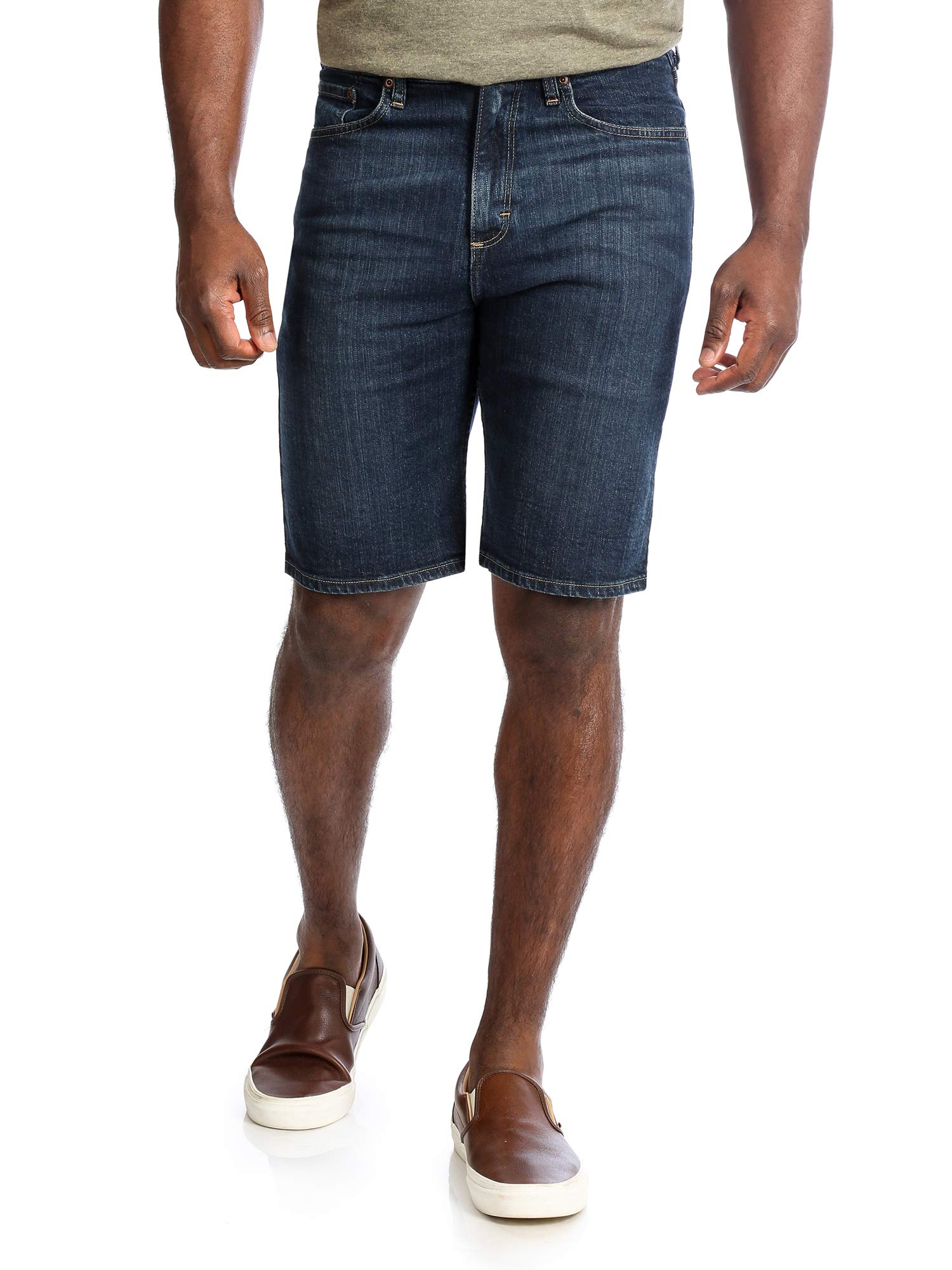 Wrangler Authentics Men's Comfort Flex Waistband Short Denim, Light Stonewash, 44