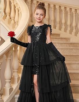 Amazon.com: GRACE KARIN Little Girls Dress Size 6 Sequin Party Formal Dress  for Girls Fashion Black Birthday Pageant Banquet Dress: Clothing, Shoes &  Jewelry
