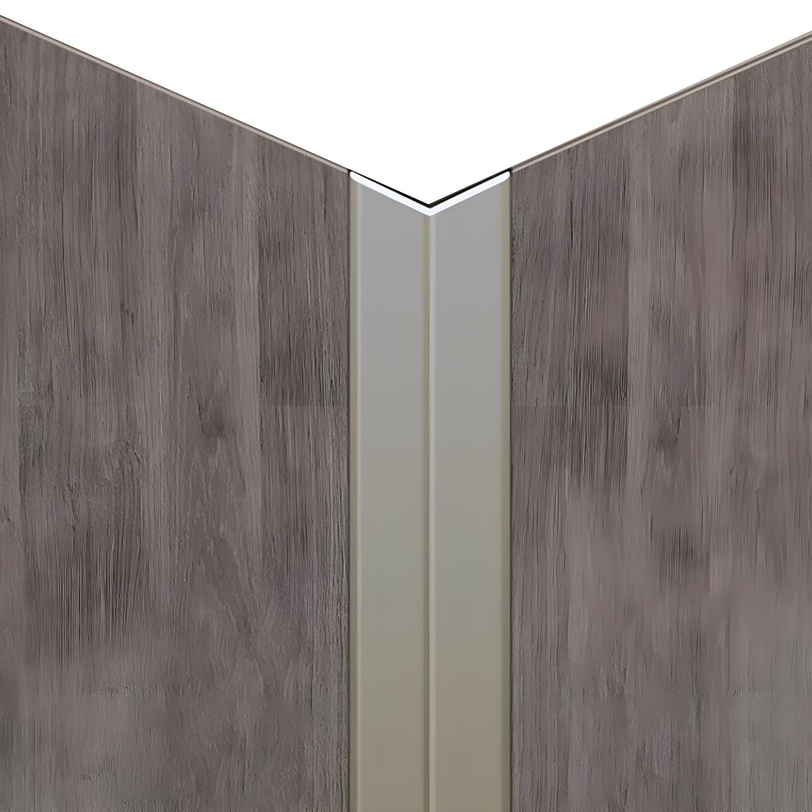 Coayuou Wall Trim Aluminium Corner Guards 100cm* 3Pcs Plastic Angle Trim For Homes, Offices & Retail Spaces – Strong, Long-Lasting & Easy To Install Easy DIY Installation(Gun Gray,15 * 15mm)