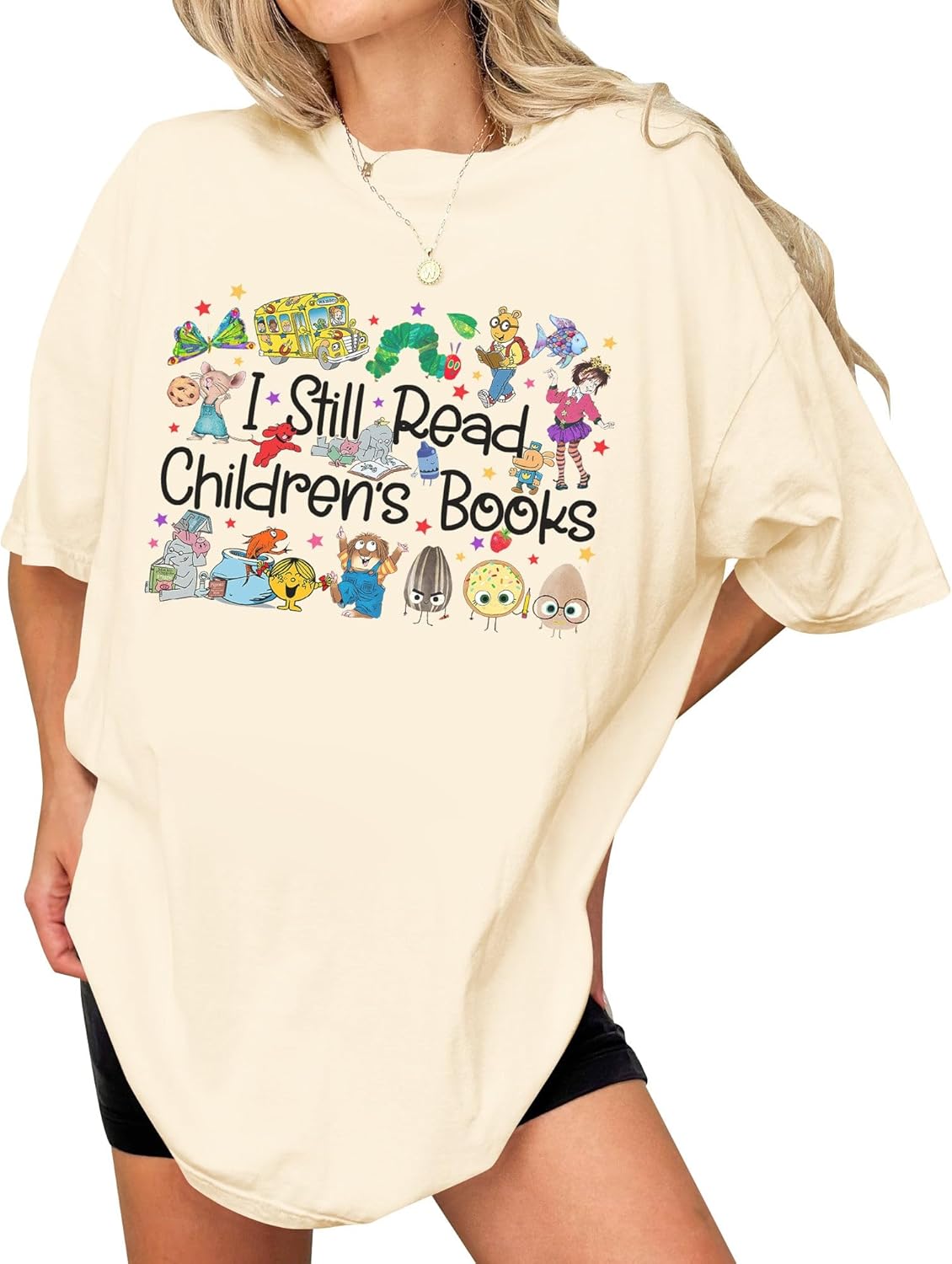 I Still Read Children's Books Shirt for Women - Reading Teacher Outfit - First Day of School Tee