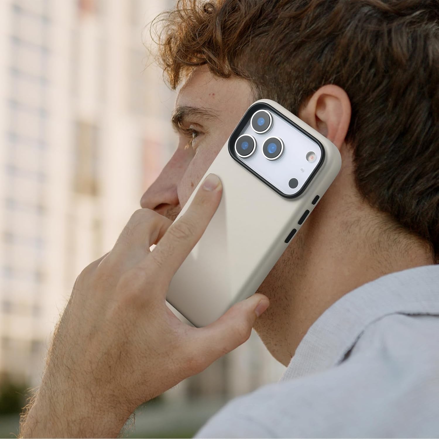 InUnion Compatible with iPhone 17 Leather Case Crazy Horse Leather Case Compatible with MagSafe, Vintage Full Grain Cowhide, Slim Protective Cover with Microfiber Lining – 6.3 inch Gray - Image 7