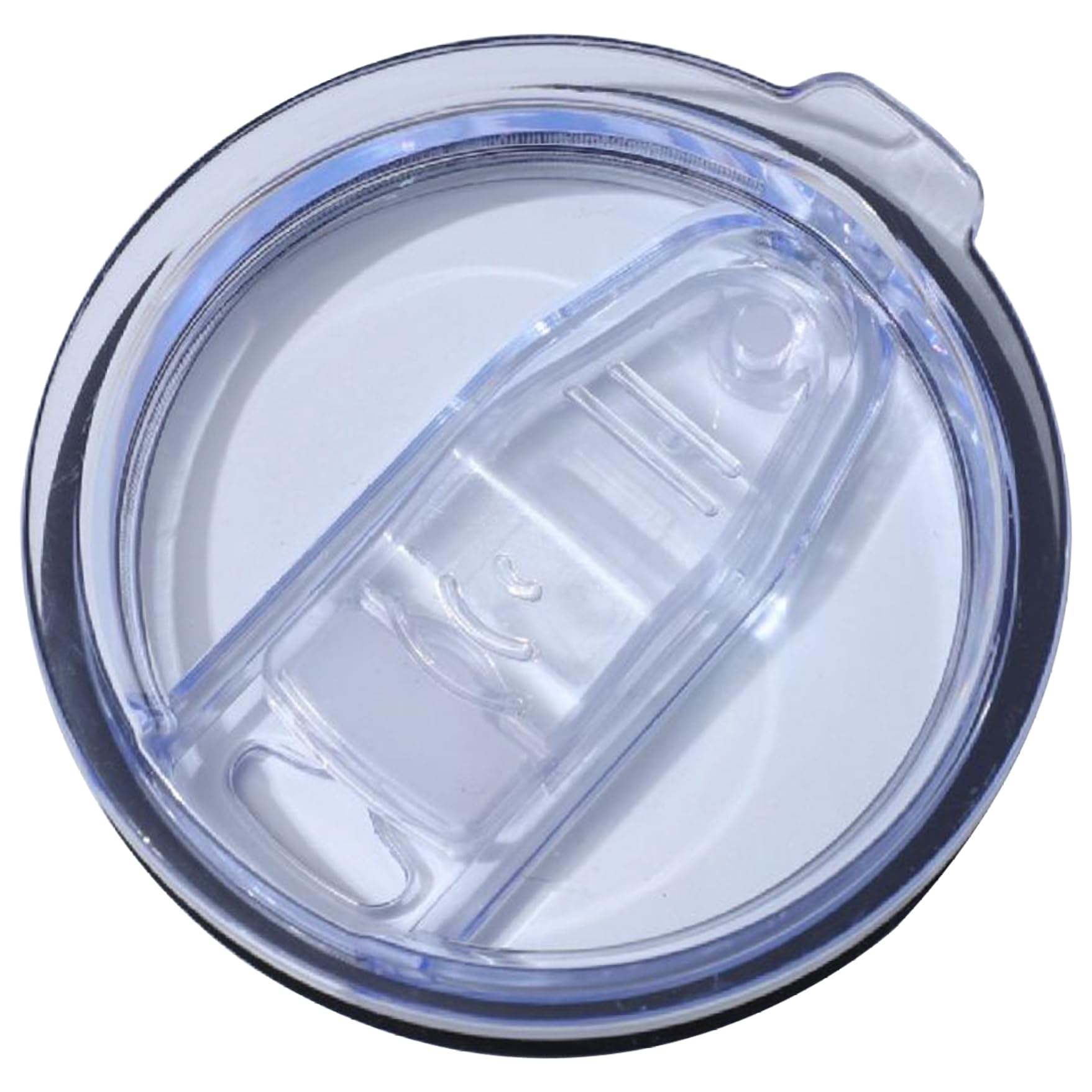Hbbgdiy Skinny Tumbler Lid Replacement 3.4 Inch Clear Splash Resistant Spill Proof Lid For 20 Oz Tumbler, Coffee Cup, Travel Mug, Drinking Cup Accessories