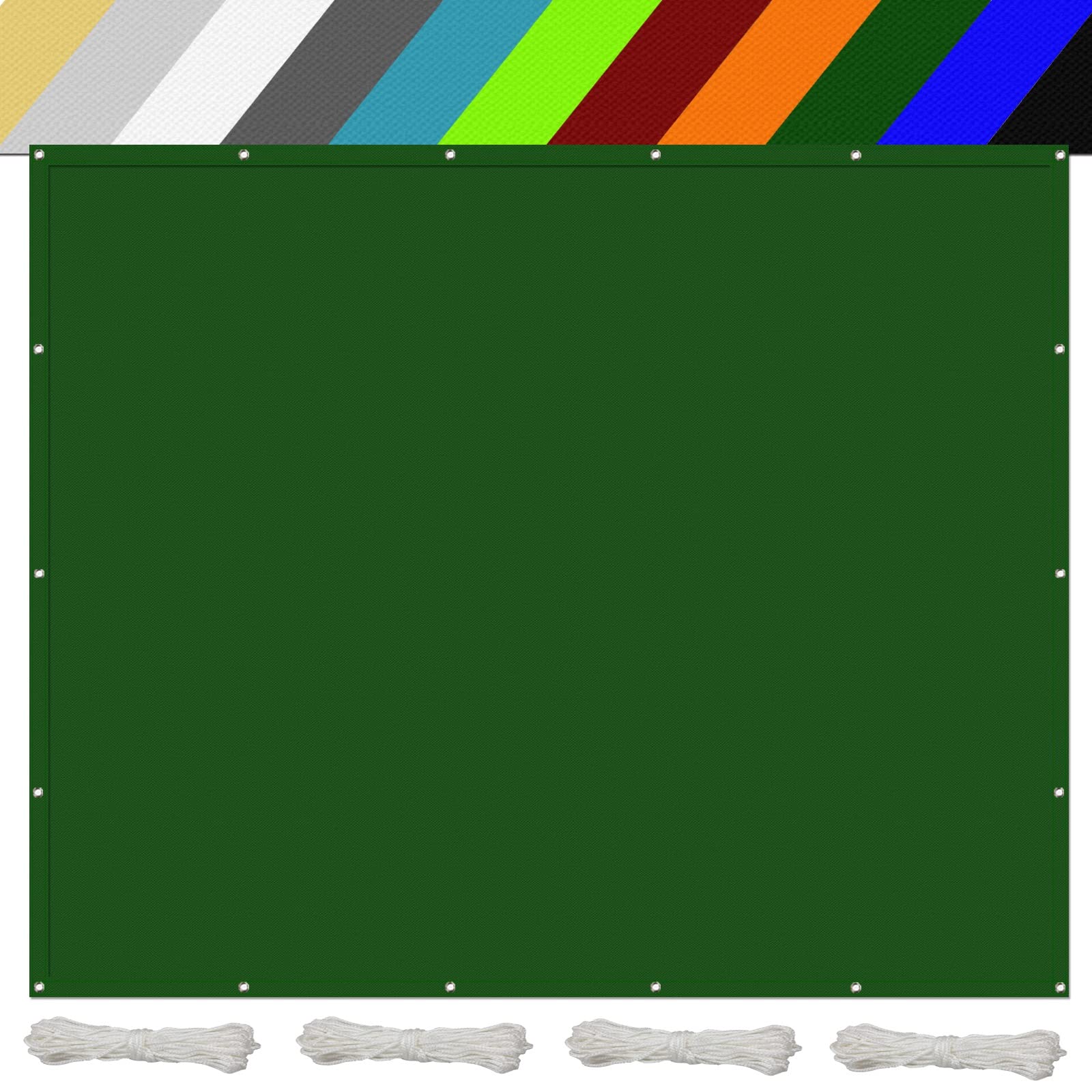 Toile d'ombrage rectangulaire 4x10 m auvent protection solaire