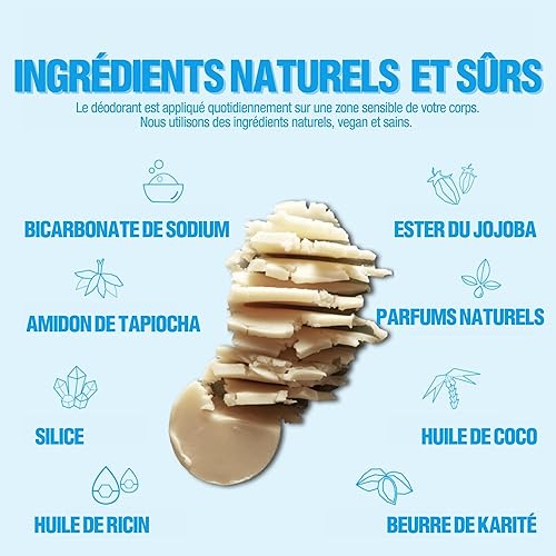 Miniatura 4 de PAPR-Desodorante natural en embalaje de papel, desodorante vegano para hombres y mujeres, sin fragancia artificial, aluminio y libre de crueldad,