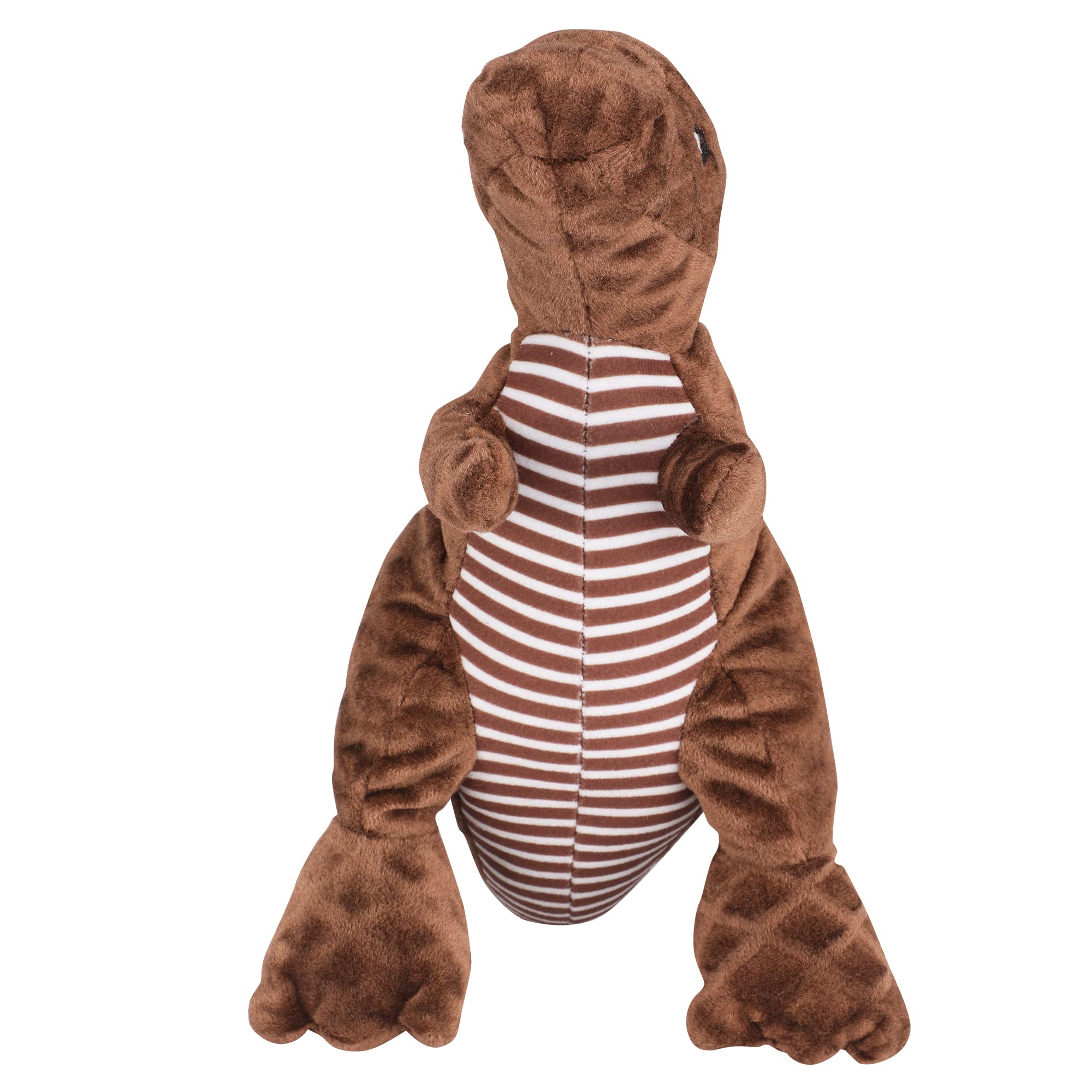 emily pets Plush Dog Toy Dinosaurs Shape Playing Toys Squeaky Toy Funny Sounds Doll Training Toy Chew Toy Brown (Size:W X H)(22 X 36 CM)