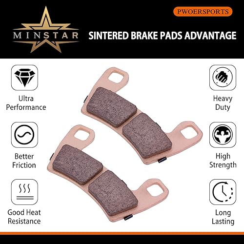 Miniatura 6 de Pastillas de freno sinterizadas 2206025 y 2203318 para Polaris RZR 900 2015-2020 (todas las ediciones), Polaris RZR S 900 EPS Premium 2015-2021,