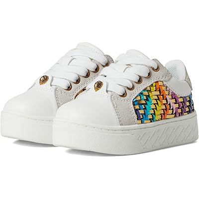 Женские кроссовки Kurt Geiger London Kids Mini Kensington Cupsole (Toddler) white gold