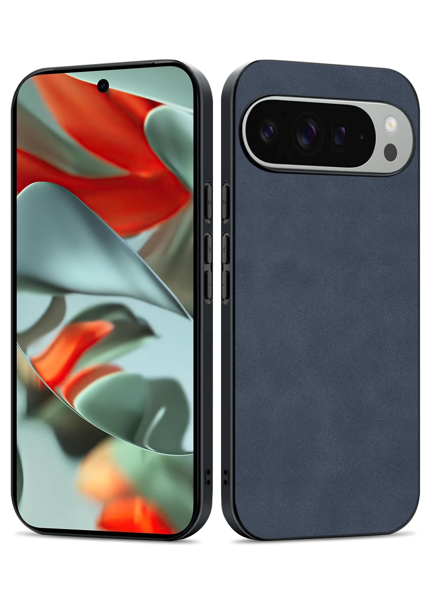 Hülle Für Google Pixel 9 & 9 Pro | TPU & Wildleder-Optik | Rutschfest & Leicht