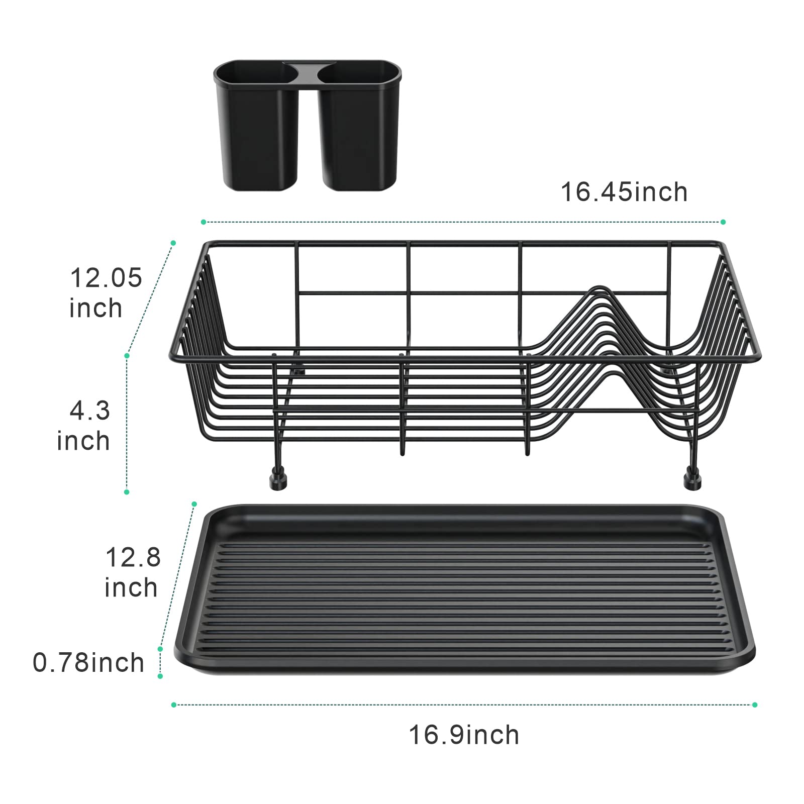 Buy Dish Drying Rack for Kitchen Counter Sink Dish Racks with